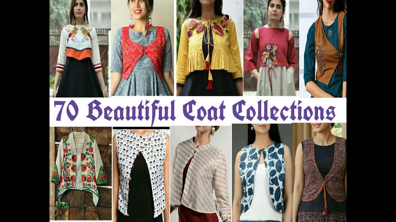 Designer Kurtis with short jacket|Short jacket long kurti designs|Kurti  with jacket style 2020 ideas - YouTube